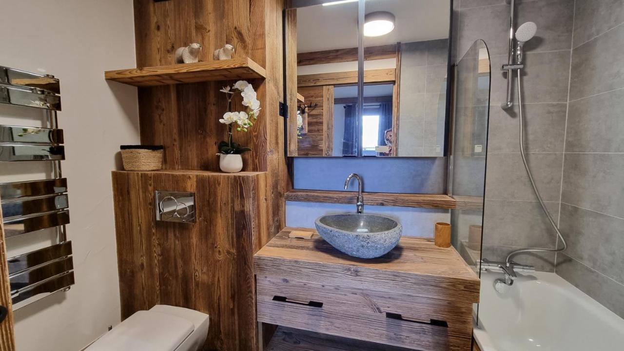 Arcs 1950 Appartement Luxe Type Chalet 5 A 7 Personnes Vue Imprenable Sur Le Montblanc Skis Aux Pieds Les Arcs  Ngoại thất bức ảnh
