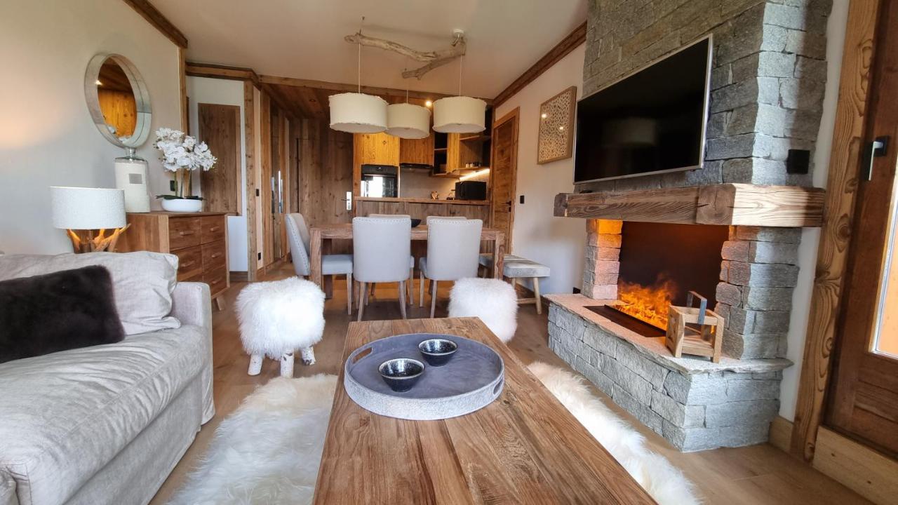 Arcs 1950 Appartement Luxe Type Chalet 5 A 7 Personnes Vue Imprenable Sur Le Montblanc Skis Aux Pieds Les Arcs  Ngoại thất bức ảnh