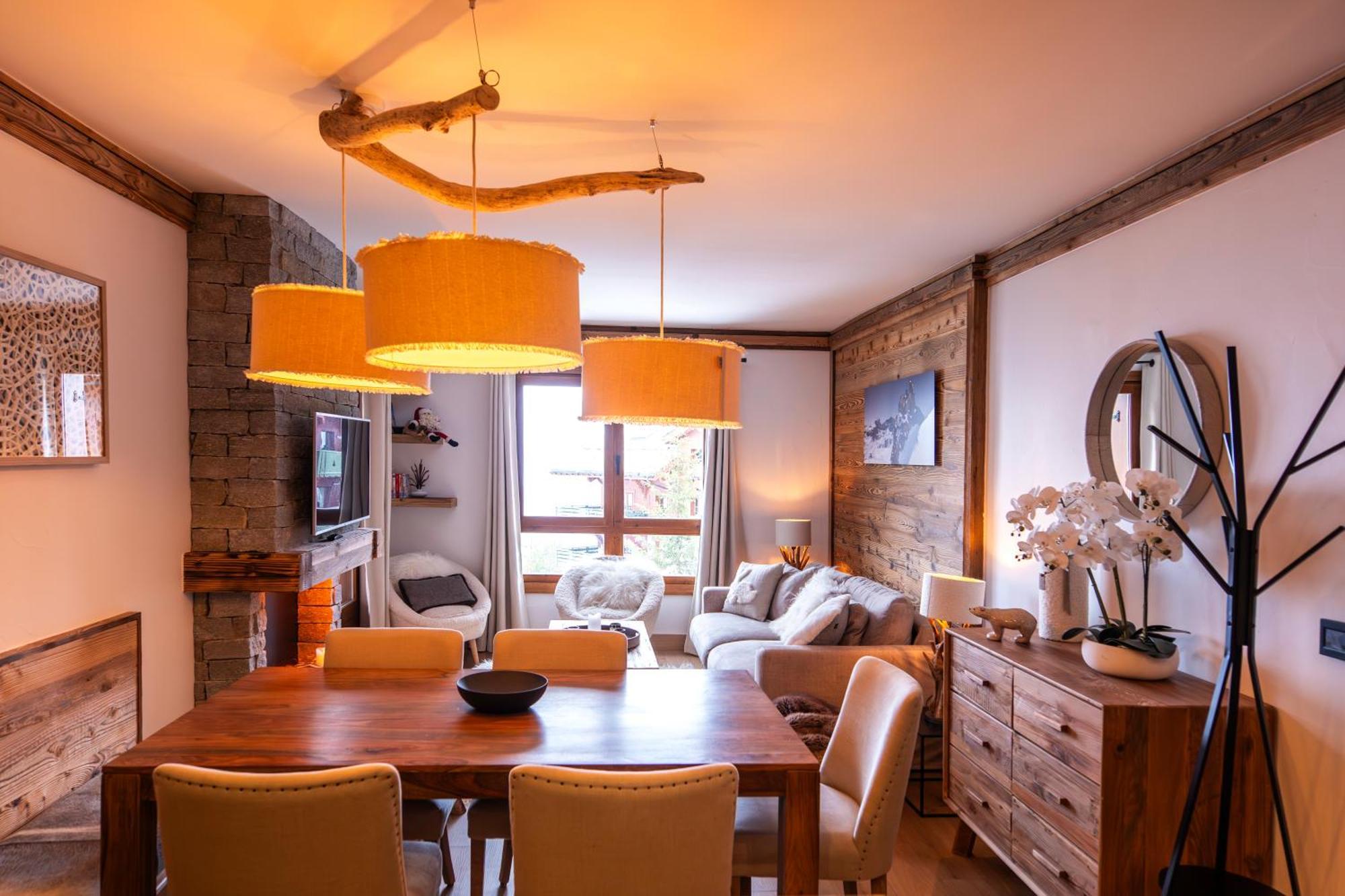 Arcs 1950 Appartement Luxe Type Chalet 5 A 7 Personnes Vue Imprenable Sur Le Montblanc Skis Aux Pieds Les Arcs  Ngoại thất bức ảnh